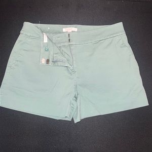LOFT Mint Green Cotton Blend Women’s Shorts
